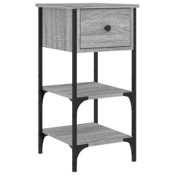vidaXL Nachttisch Grau Sonoma 34x36x70 cm Holzwerkstoff