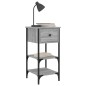 vidaXL Nachttisch Grau Sonoma 34x36x70 cm Holzwerkstoff vidaXL Nachttisch Grau Sonoma 34x36x70 cm Holzwerkstoff