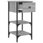 vidaXL Nachttisch Grau Sonoma 34x36x70 cm Holzwerkstoff vidaXL Nachttisch Grau Sonoma 34x36x70 cm Holzwerkstoff