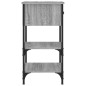 vidaXL Nachttisch Grau Sonoma 34x36x70 cm Holzwerkstoff vidaXL Nachttisch Grau Sonoma 34x36x70 cm Holzwerkstoff