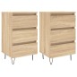 vidaXL Nachttische 2 Stk. Sonoma-Eiche 40x35x69 cm Holzwerkstoff vidaXL Nachttische 2 Stk. Sonoma-Eiche 40x35x69 cm Holzwerkstoff