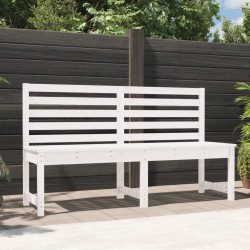 vidaXL Gartenbank Weiß 157,5 cm Massivholz Kiefer