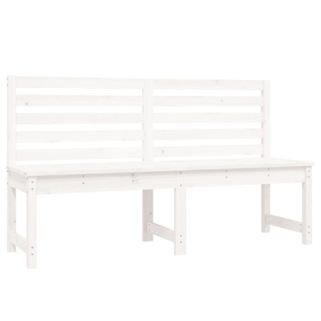 vidaXL Gartenbank Weiß 157,5 cm Massivholz Kiefer