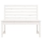 vidaXL Gartenbank Weiß 109 cm Massivholz Kiefer vidaXL Gartenbank Weiß 109 cm Massivholz Kiefer