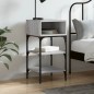 vidaXL Nachttisch Grau Sonoma-Eiche 35x34,5x70 cm Holzwerkstoff