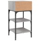 vidaXL Nachttisch Grau Sonoma-Eiche 35x34,5x70 cm Holzwerkstoff