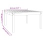 vidaXL Gartentisch Grau 82,5x82,5x45 cm Massivholz Kiefer vidaXL Gartentisch Grau 82,5x82,5x45 cm Massivholz Kiefer