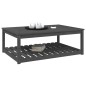 vidaXL Gartentisch Grau 121x82,5x45 cm Massivholz Kiefer vidaXL Gartentisch Grau 121x82,5x45 cm Massivholz Kiefer