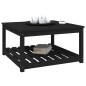 vidaXL Gartentisch Schwarz 82,5x82,5x45 cm Massivholz Kiefer vidaXL Gartentisch Schwarz 82,5x82,5x45 cm Massivholz Kiefer