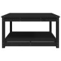 vidaXL Gartentisch Schwarz 82,5x82,5x45 cm Massivholz Kiefer vidaXL Gartentisch Schwarz 82,5x82,5x45 cm Massivholz Kiefer