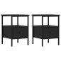 vidaXL Nachttische 2 Stk. Schwarz 34x36x50 cm Holzwerkstoff vidaXL Nachttische 2 Stk. Schwarz 34x36x50 cm Holzwerkstoff