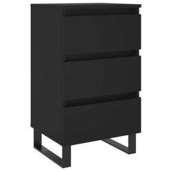 vidaXL Nachttisch Schwarz 40x35x69 cm Holzwerkstoff