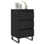 vidaXL Nachttisch Schwarz 40x35x69 cm Holzwerkstoff vidaXL Nachttisch Schwarz 40x35x69 cm Holzwerkstoff