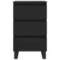 vidaXL Nachttisch Schwarz 40x35x69 cm Holzwerkstoff vidaXL Nachttisch Schwarz 40x35x69 cm Holzwerkstoff