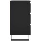 vidaXL Nachttisch Schwarz 40x35x69 cm Holzwerkstoff vidaXL Nachttisch Schwarz 40x35x69 cm Holzwerkstoff