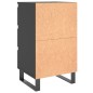 vidaXL Nachttisch Schwarz 40x35x69 cm Holzwerkstoff vidaXL Nachttisch Schwarz 40x35x69 cm Holzwerkstoff