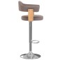 2 Stk. Barhocker Bugholz und Stoff Taupe 2 Stk. Barhocker Bugholz und Stoff Taupe