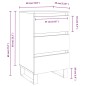vidaXL Nachttisch Schwarz 40x35x69 cm Holzwerkstoff vidaXL Nachttisch Schwarz 40x35x69 cm Holzwerkstoff