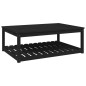 vidaXL Gartentisch Schwarz 121x82,5x45 cm Massivholz Kiefer vidaXL Gartentisch Schwarz 121x82,5x45 cm Massivholz Kiefer