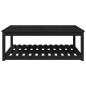 vidaXL Gartentisch Schwarz 121x82,5x45 cm Massivholz Kiefer vidaXL Gartentisch Schwarz 121x82,5x45 cm Massivholz Kiefer
