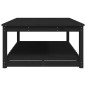 vidaXL Gartentisch Schwarz 121x82,5x45 cm Massivholz Kiefer vidaXL Gartentisch Schwarz 121x82,5x45 cm Massivholz Kiefer