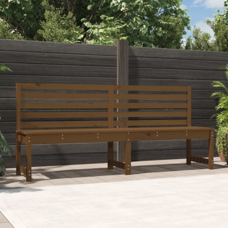 vidaXL Gartenbank Honigbraun 201,5 cm Massivholz Kiefer