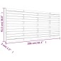 vidaXL Wand-Kopfteil Weiß 206x3x91,5 cm Massivholz Kiefer vidaXL Wand-Kopfteil Weiß 206x3x91,5 cm Massivholz Kiefer