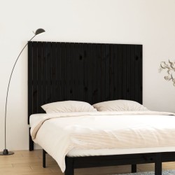 vidaXL Wand-Kopfteil Schwarz 166x3x110 cm Massivholz Kiefer