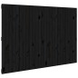 vidaXL Wand-Kopfteil Schwarz 166x3x110 cm Massivholz Kiefer