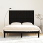 vidaXL Wand-Kopfteil Schwarz 166x3x110 cm Massivholz Kiefer