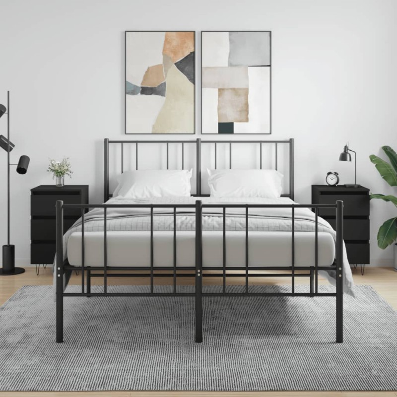 vidaXL Nachttische 2 Stk. Schwarz 40x35x69 cm Holzwerkstoff vidaXL Nachttische 2 Stk. Schwarz 40x35x69 cm Holzwerkstoff