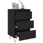 vidaXL Nachttische 2 Stk. Schwarz 40x35x69 cm Holzwerkstoff vidaXL Nachttische 2 Stk. Schwarz 40x35x69 cm Holzwerkstoff