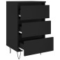 vidaXL Nachttische 2 Stk. Schwarz 40x35x69 cm Holzwerkstoff vidaXL Nachttische 2 Stk. Schwarz 40x35x69 cm Holzwerkstoff