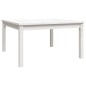 vidaXL Gartentisch Weiß 82,5x82,5x45 cm Massivholz Kiefer vidaXL Gartentisch Weiß 82,5x82,5x45 cm Massivholz Kiefer