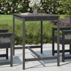 vidaXL Gartentisch Grau 121x82,5x110 cm Massivholz Kiefer