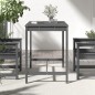 vidaXL Gartentisch Grau 121x82,5x110 cm Massivholz Kiefer vidaXL Gartentisch Grau 121x82,5x110 cm Massivholz Kiefer