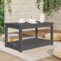 vidaXL Gartentisch Grau 82,5x50,5x45 cm Massivholz Kiefer vidaXL Gartentisch Grau 82,5x50,5x45 cm Massivholz Kiefer
