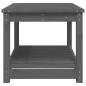 vidaXL Gartentisch Grau 82,5x50,5x45 cm Massivholz Kiefer vidaXL Gartentisch Grau 82,5x50,5x45 cm Massivholz Kiefer