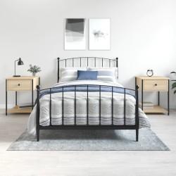 vidaXL Nachttische 2 Stk. Sonoma-Eiche 44x45x58 cm Holzwerkstoff
