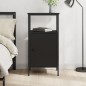 vidaXL Nachttisch Schwarz 41x31x80 cm Holzwerkstoff vidaXL Nachttisch Schwarz 41x31x80 cm Holzwerkstoff