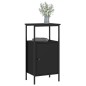 vidaXL Nachttisch Schwarz 41x31x80 cm Holzwerkstoff vidaXL Nachttisch Schwarz 41x31x80 cm Holzwerkstoff