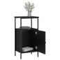 vidaXL Nachttisch Schwarz 41x31x80 cm Holzwerkstoff vidaXL Nachttisch Schwarz 41x31x80 cm Holzwerkstoff
