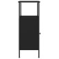 vidaXL Nachttisch Schwarz 41x31x80 cm Holzwerkstoff vidaXL Nachttisch Schwarz 41x31x80 cm Holzwerkstoff