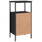 vidaXL Nachttisch Schwarz 41x31x80 cm Holzwerkstoff vidaXL Nachttisch Schwarz 41x31x80 cm Holzwerkstoff