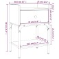 vidaXL Nachttisch Grau Sonoma-Eiche 40,5x31x60 cm Holzwerkstoff vidaXL Nachttisch Grau Sonoma-Eiche 40,5x31x60 cm Holzwerkstoff