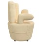 Stuhl in Handform Creme Samt Stuhl in Handform Creme Samt