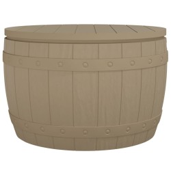 vidaXL 3-in-1 Gartenbox Hellbraun Polypropylen