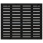 vidaXL Wand-Kopfteil Schwarz 106x3x91,5 cm Massivholz Kiefer