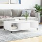 vidaXL Couchtisch Weiß 104x60x35 cm Holzwerkstoff vidaXL Couchtisch Weiß 104x60x35 cm Holzwerkstoff