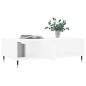vidaXL Couchtisch Weiß 104x60x35 cm Holzwerkstoff vidaXL Couchtisch Weiß 104x60x35 cm Holzwerkstoff
